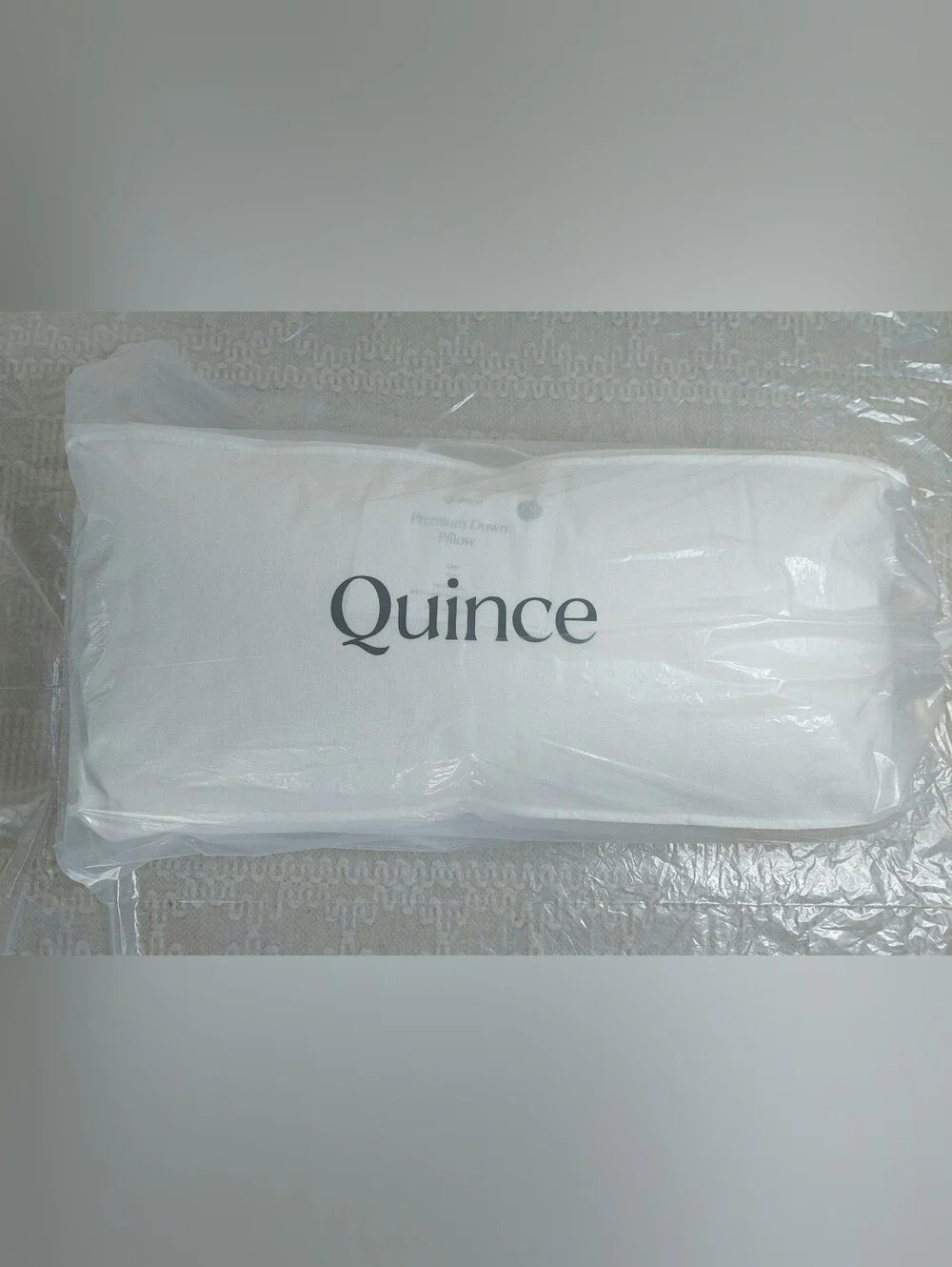 NWOT- Quince White Duck Down Premium Pillow- King (Firm) (P99)